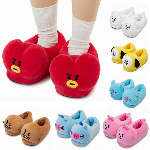 DÉP ĐI TRONG NHÀ BT21 LINE FRIENDS BT21 INDOOR PLUSH SLIPPERS