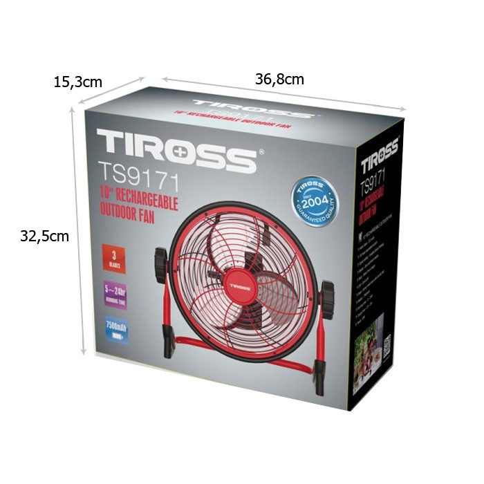 Quạt tích điện Tiross TS9171