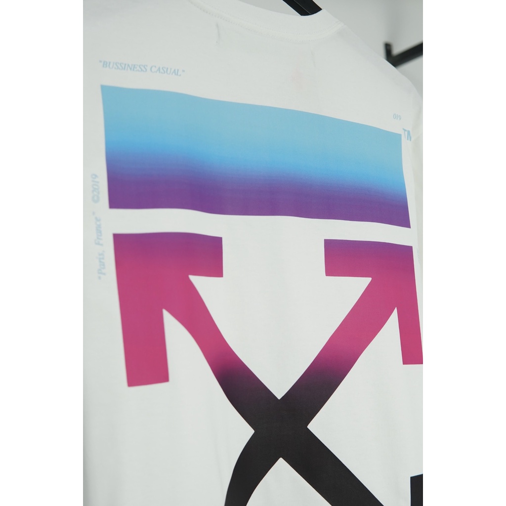 Áo thun OFF WHITE Gradient Nam Nữ - Full tem tag LikeAuth