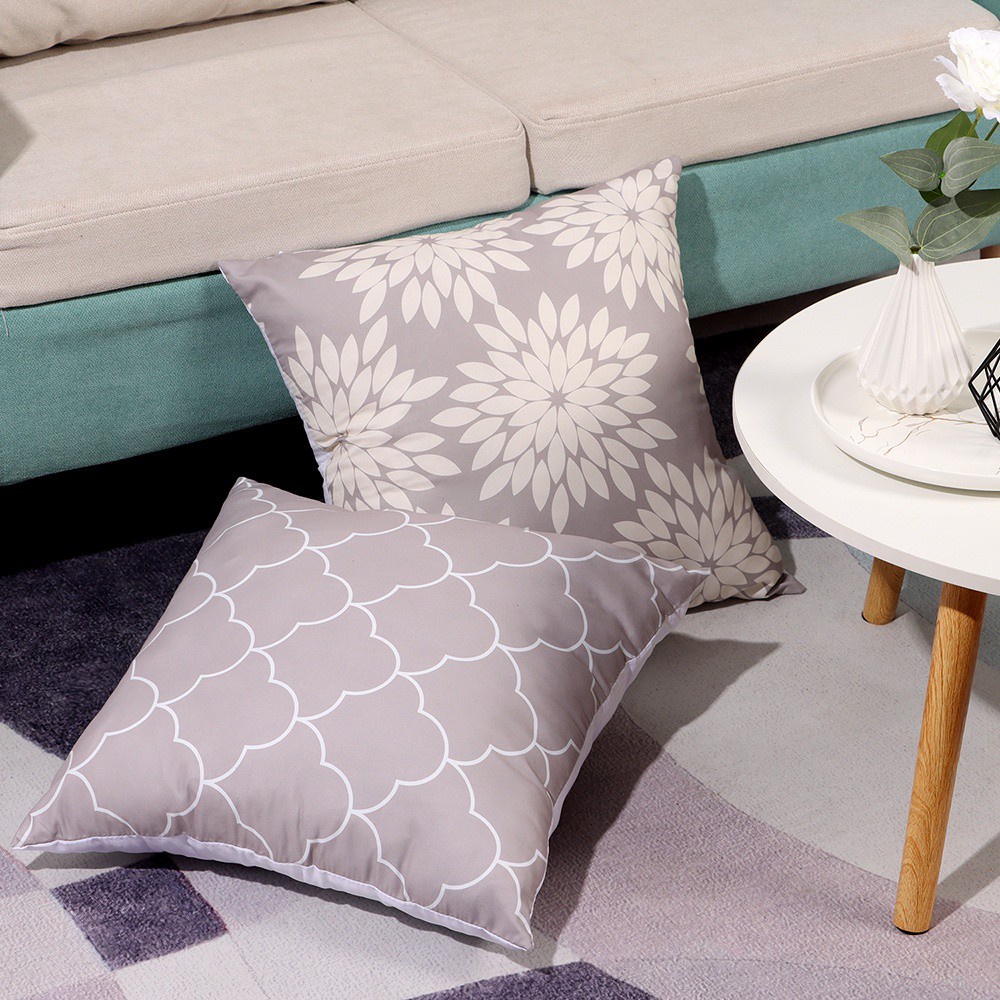 Daphne Vỏ Gối Vuông Họa Tiết Morocco Phong Cách Boho Thời Trang Mùa Hè Kích Thước 18x18in