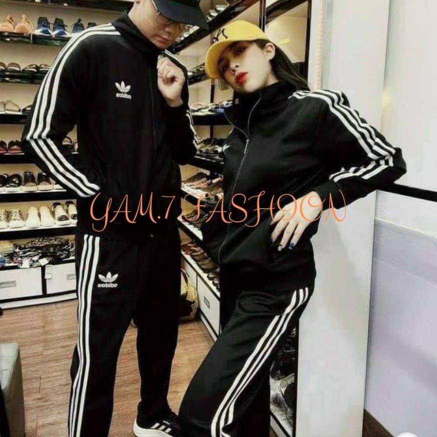 BỘ ĐỒ ĐÔI NAM _ NỮ ADIDAS 3 SỌC THỂ THAO _YAM7.000057_FULL SIZE UNISEX Đẹp