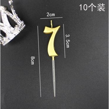 Nến vàng số 7