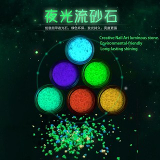 Cát dạ quang trang trí móng tay