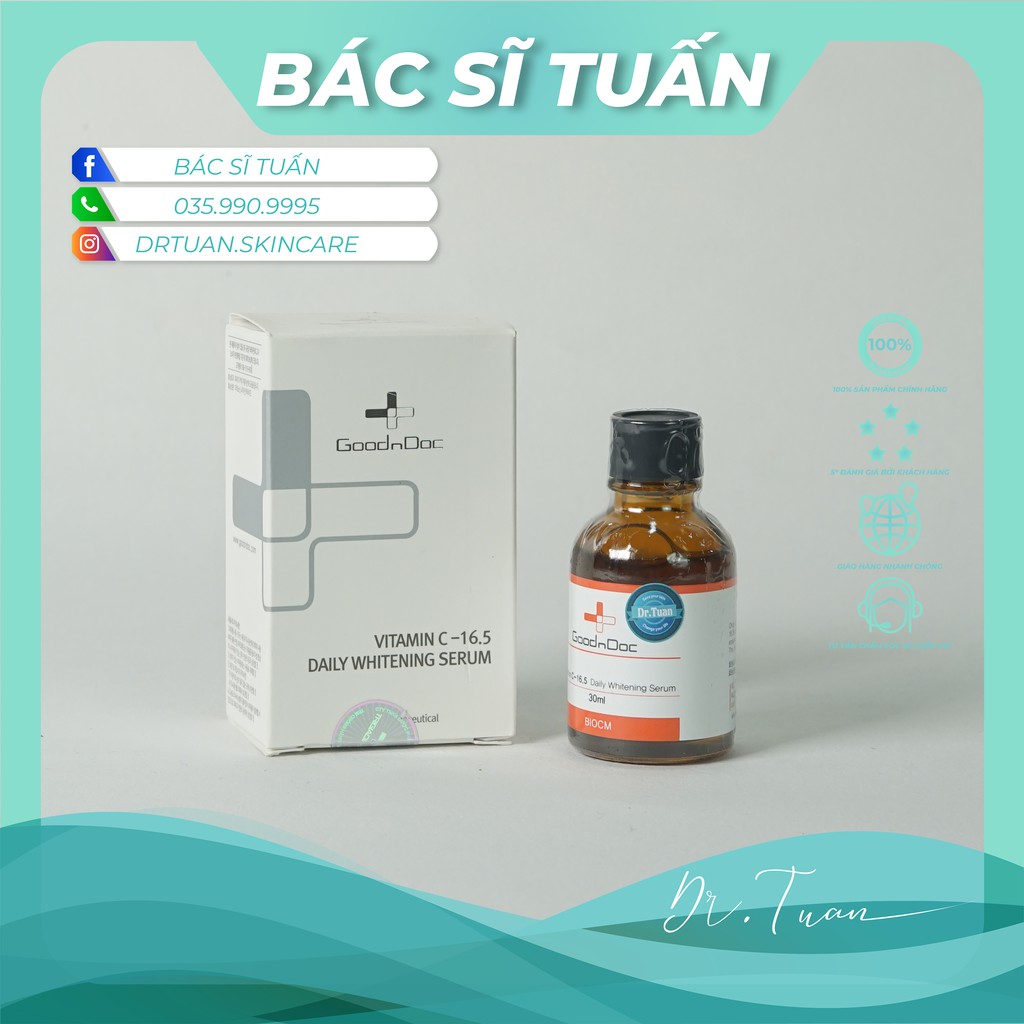 Serum Giảm Thâm - Vitamin C-16.5 GOODNDOC [CHÍNH HÃNG] | BigBuy360 - bigbuy360.vn