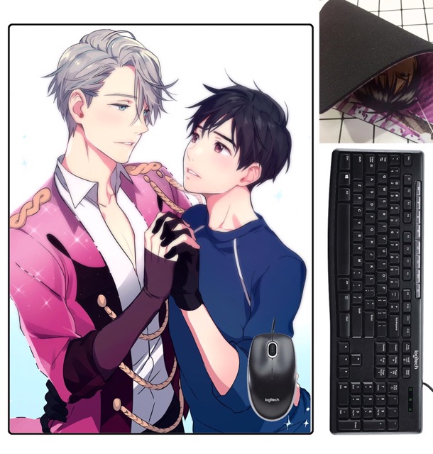 Bàn di chuột BL yuri!!! On lce victuuri dẻo khổ 20x24cm