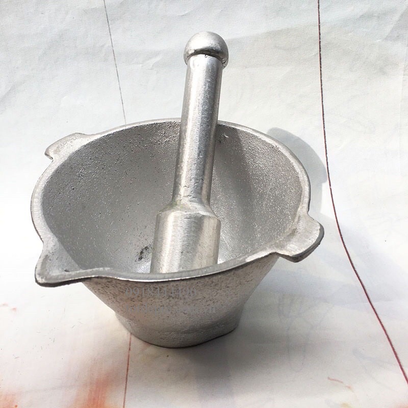 Bộ cối chày gang nguyên khối - bộ cối chày loại to