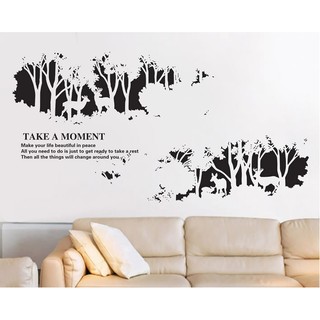 Tranh DECAL rừng đêm