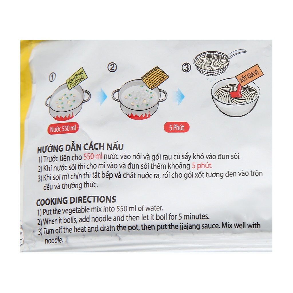 COMBO 10 Gói Mì Trộn Xốt Tương Đen Jin Jjijang Hàn Quốc date 2022 | BigBuy360 - bigbuy360.vn
