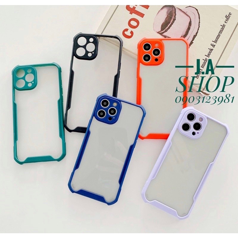 Ốp Lưng Chống Sốc Viền Màu Sang Trọng Mẫu Mã Cao Cấp Cho Điện Thoại iPhone 6/7/8/X/XSMax/11/12/13++ (JA Shop)