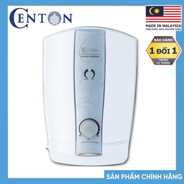 Máy nước nóng trực tiếp Centon 8998E, 8998EP(có bơm) 4.5KW