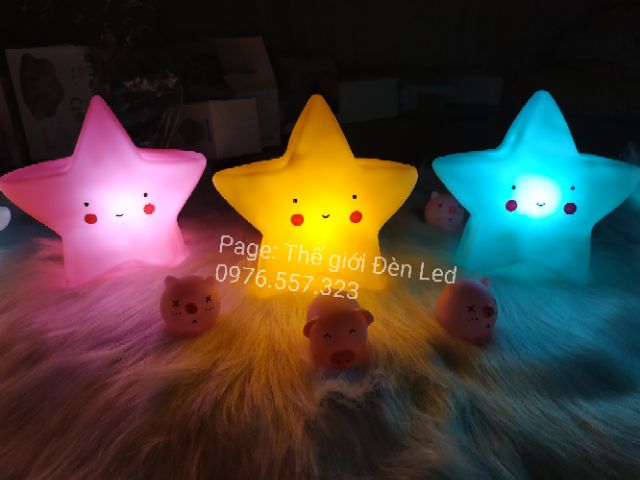 Đèn ngủ Hình thú - Mặt trời - Sao - Trăng - Đám Mây - Cầu Vồng - Kem - Cầu Vồng - Ngựa Pony - Khủng Long - Bóng Ma