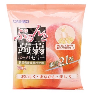 Thạch trái cây orihiro vị đào | nho gói 120g