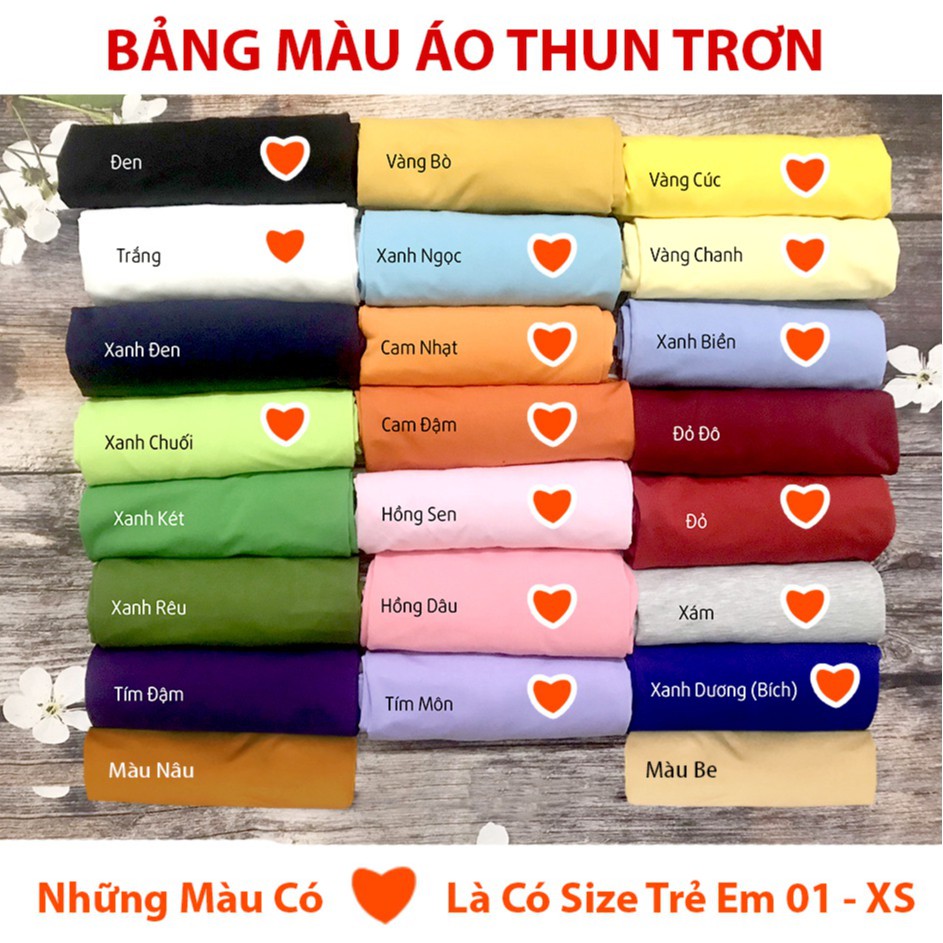 Áo Phông Trơn Áo Phông Nhiều Màu Áo Nhóm Nam Nữ