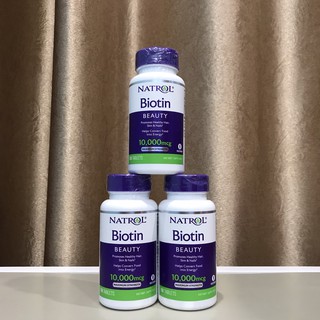 Viên Uống Mọc Tóc Natrol Biotin 10000 Mcg Của Mỹ 100 Viên