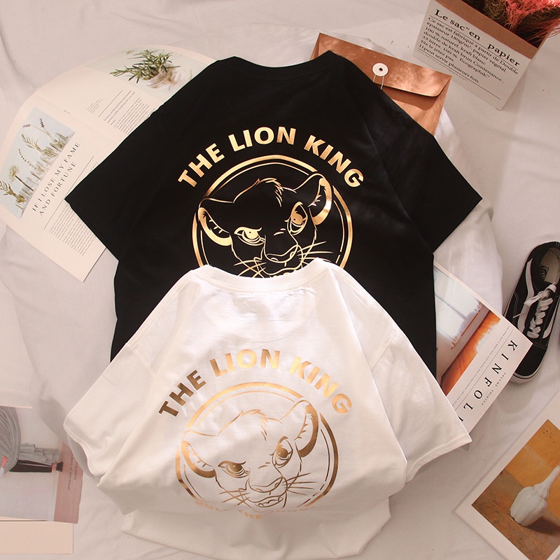 Áo phông nam nữ unisex lion king cotton in đẹp không phai màu bong tróc