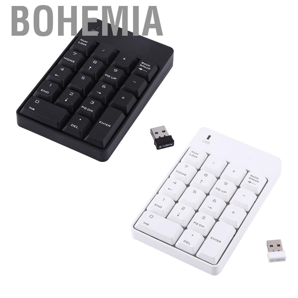 Bàn phím số 18 không dây Bohemia 2.4ghz tiện dụng