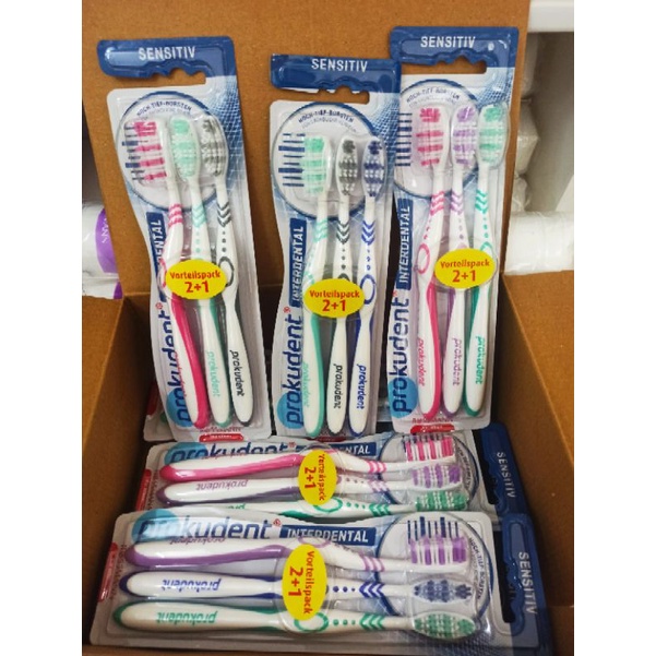 Bàn chải đánh răng Dontodent set người lớn, trẻ em