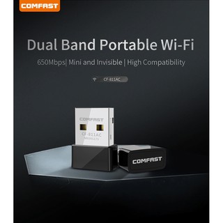 USB Thu WiFi COMFAST Có Hỗ Trợ 5Ghz 650Mbps-1300Mbps
