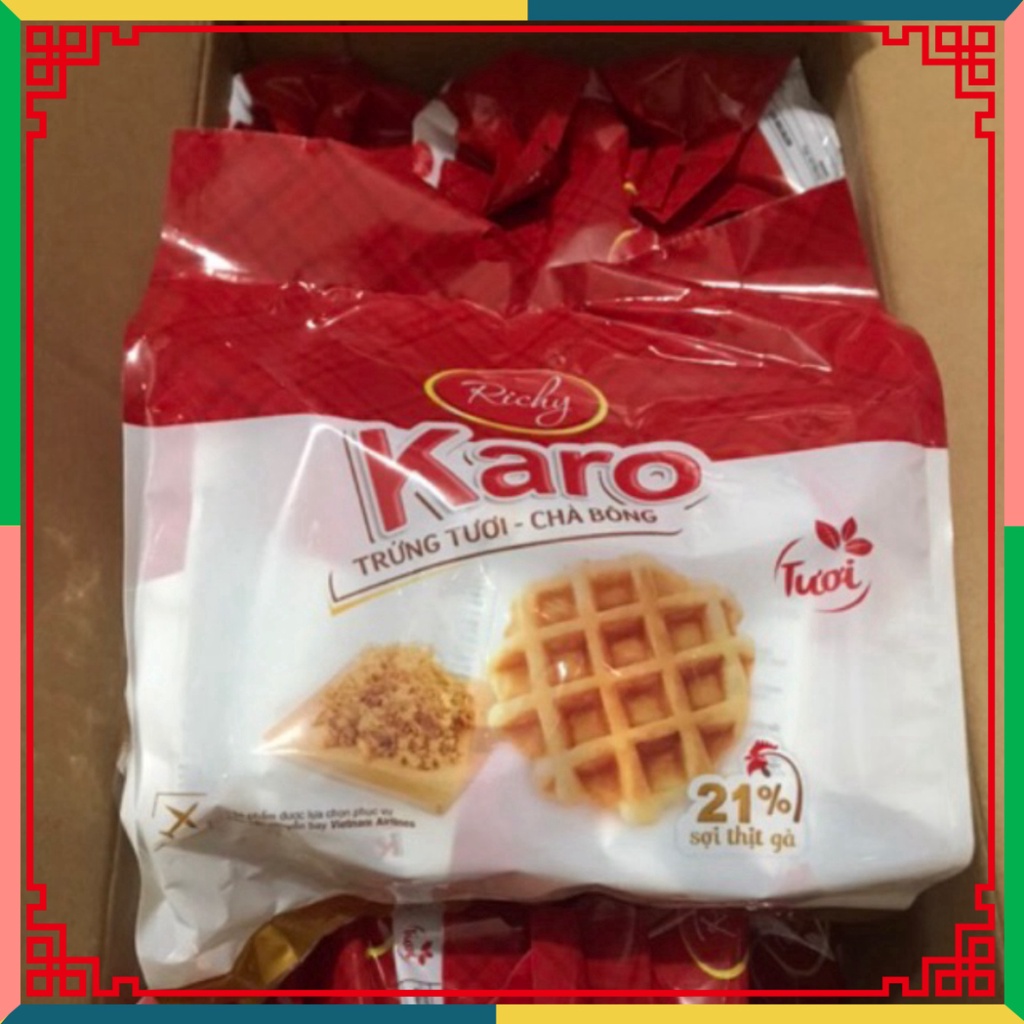 Gói 6 Bánh trứng tươi chà bông Karo Richy/ Zeli’z  taphoatoanngocc