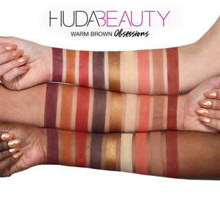 Bảng phấn mắt Huda Obsessions Coral/ Warm Brown/ Ruby/ Topaz
