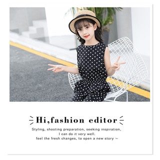 Bộ đồ set cho bé gái chấm bi voan (Xả Kho)