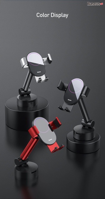 Giá đỡ kẹp điện thoại xe hơi ôtô - Baseus Simplism Gravity Car Mount - Loại hút chân không gắn kính hay táp lô