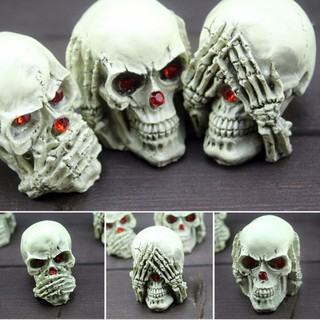 Set 3 Đầu Lâu Trang Trí Halloween ✨Jfsmart