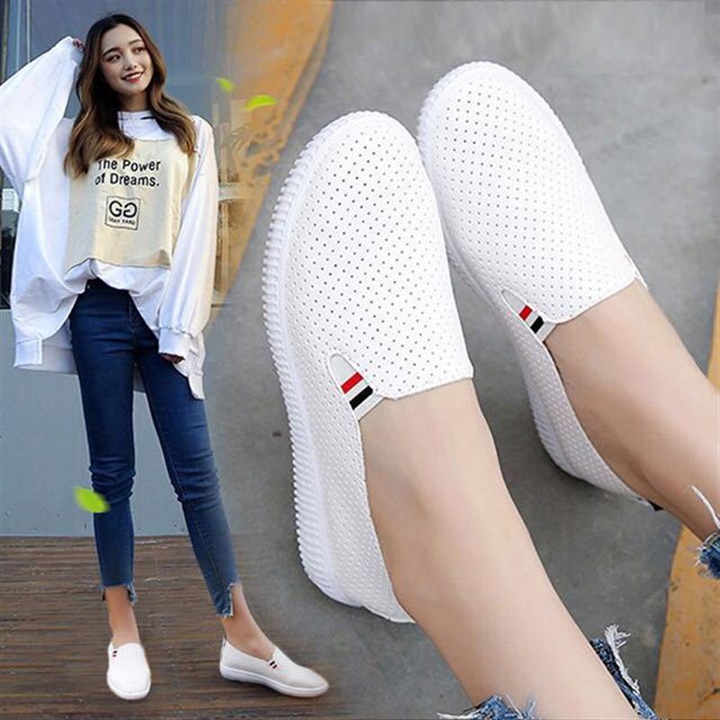Giày Thể Thao Hàn Quốc Màu Trắng Kiểu Cổ Điển Đa Năng Năng Động Thời Trang Hàn Quốc Cho Nam Giới 22.3.1