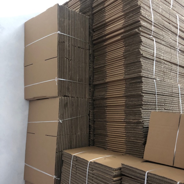 35x25x15 hộp carton đóng hàng giá rẻ (5 lớp _2 mặt nâu)