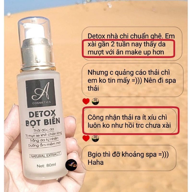 Chính hãng] Detox bọt biển thải độc chữ A - Acometics
