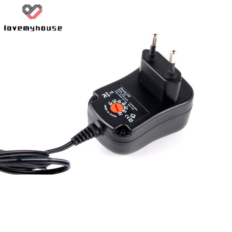☁ி☁ Universal Mains AC/DC Power Source Adaptor Supply Plug Charger 3V-12V