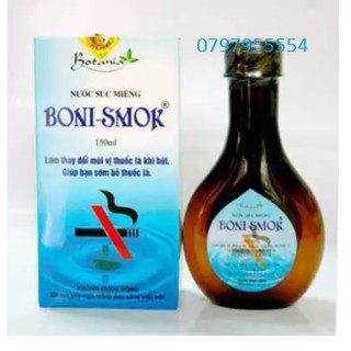 BoniSmok 250ml - Nước súc miệng hỗ trợ cai thuốc lá