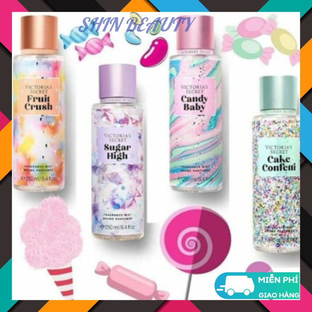 Xịt thơm toàn thân Victoria's Secret body mist mẫu mới đủ mùi