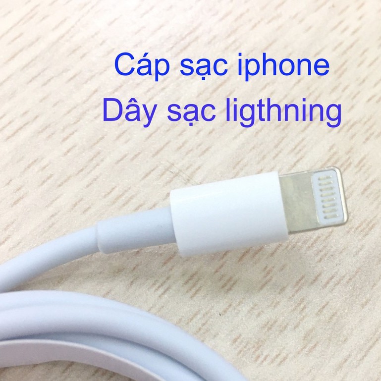 Dây Cáp Sạc iphone Lightning CHÍNH HÃNG Foxcom Dùng Cho Các Dòng iphone.Bảo hành 1 tháng LIGHTNING dài 1M (Pk 102 store)