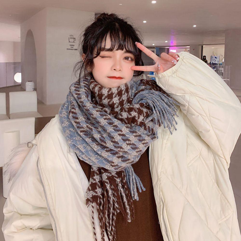 Norman Khăn Choàng Cổ Mùa Thu Đông Bằng Vải Cashmere Kẻ Sọc Caro Thanh Lịch Cho Nam Và Nữ