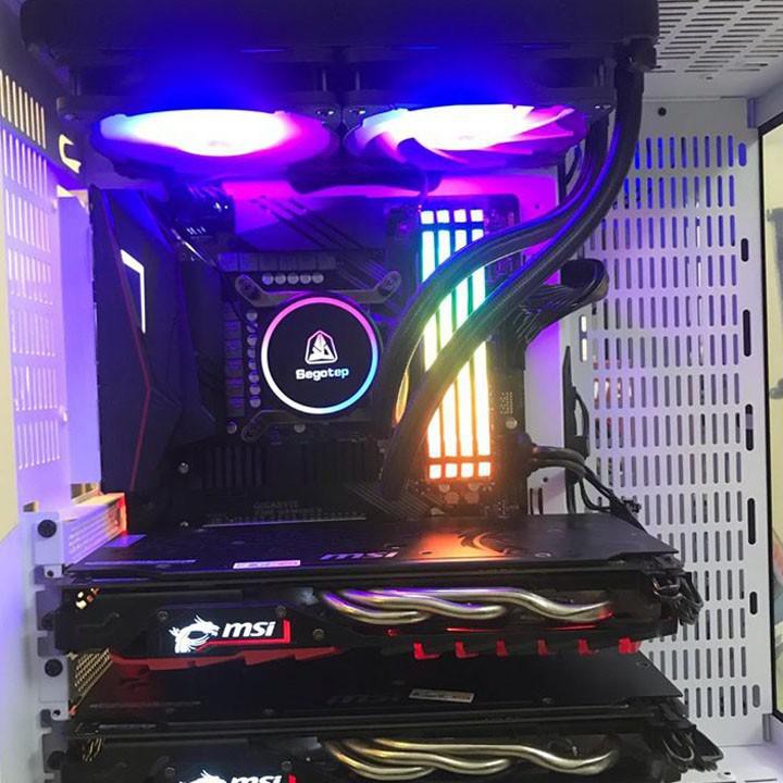 Tản Nhiệt Nước CPU All In One Segotep AIO 120S Hiệu Ứng LED RGB - Hỗ Trợ Hệ Thống  Ryzen AM4 và - Máy Tính TT