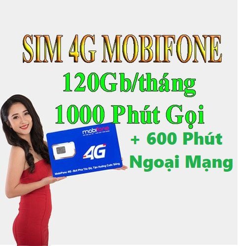 Gói Cước C120N Mới Siêu Truy Cập Sim 3G 4G Mobi - Tặng Ngay 120GB Mỗi Tháng Tốc Độ Cao