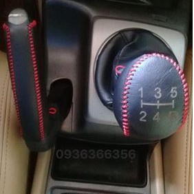 Bọc Cần Số, Tay Phanh xe Honda Civic (2006-2011) Số Sàn, Da Bò Nhiều Màu Sắc. Phụ Kiện Ô Tô