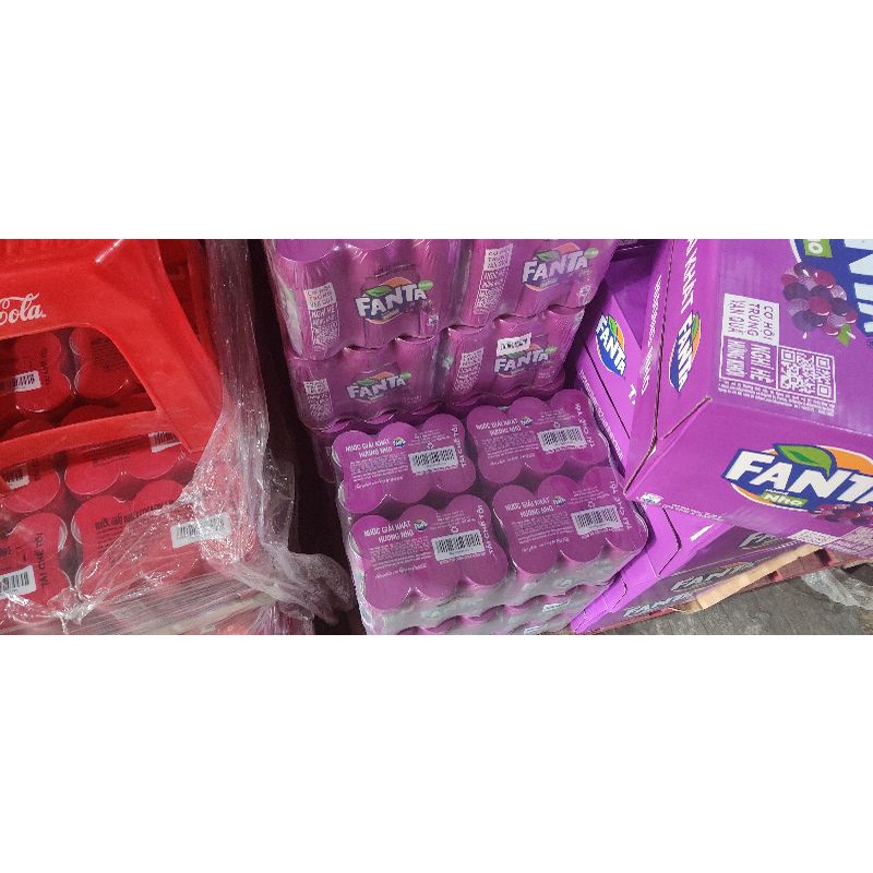 Thùng 24 lon fanta nho (new) 320ml