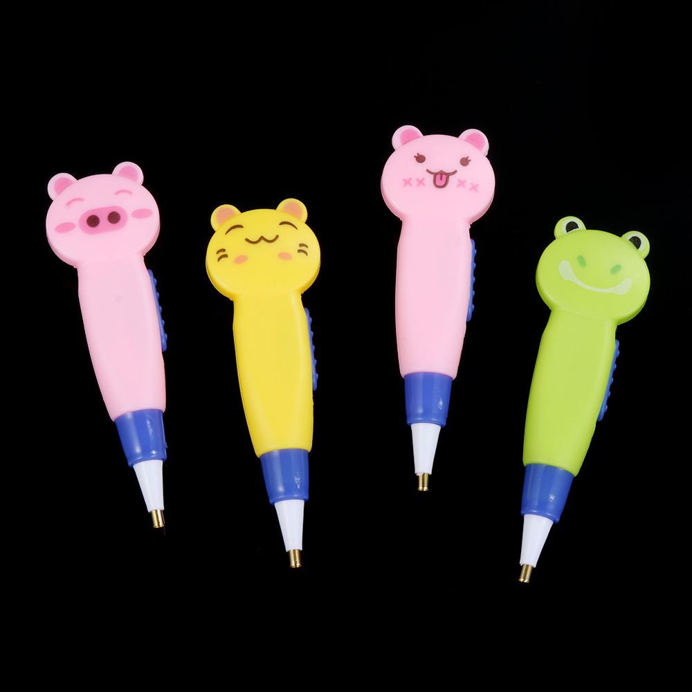 Bút làm tranh đính đá 5d DIY hình động vật có đèn led