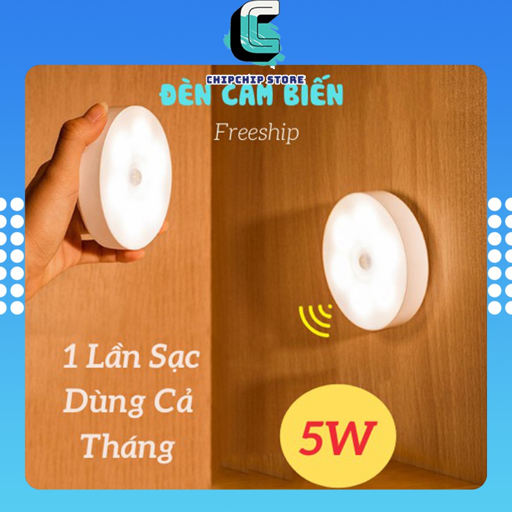 Đèn cảm ứng cầu thang dán tường dùng pin sạc,led cảm biến chuyển động gắn phòng ngủ, tủ áo