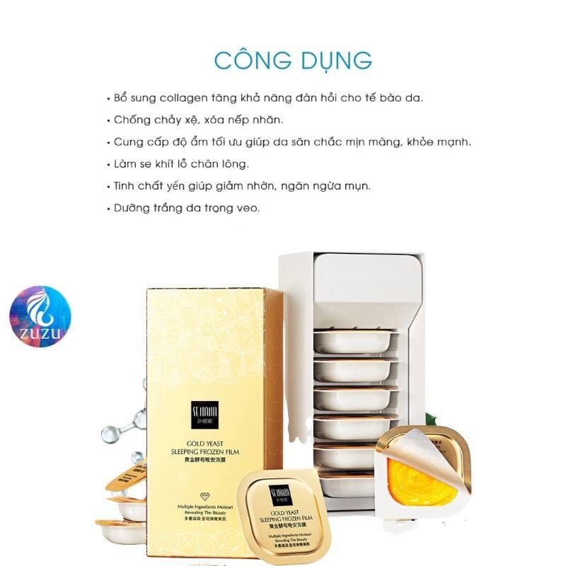 [ HOT SALE]  HỘP 6 HŨ Mặt nạ tổ yến dạng thạch chứa Collagen giúp da căng bóng đàn hồi