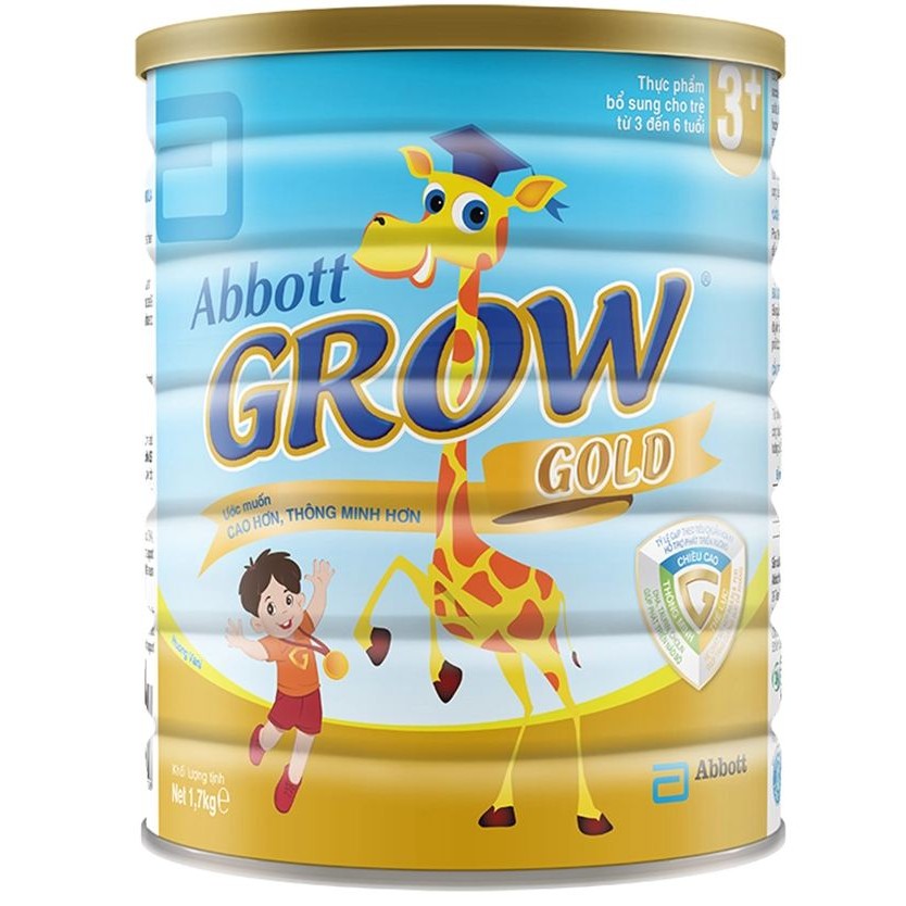 [TKBSB15K giảm 15k cho đơn 200k] Sữa bột Abbott Grow Gold 3+ (1.7kg)