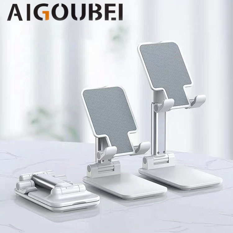 Giá đỡ điện thoại di động bằng nhựa xếp gọn để bàn phổ thông 4 màu lựa chọn