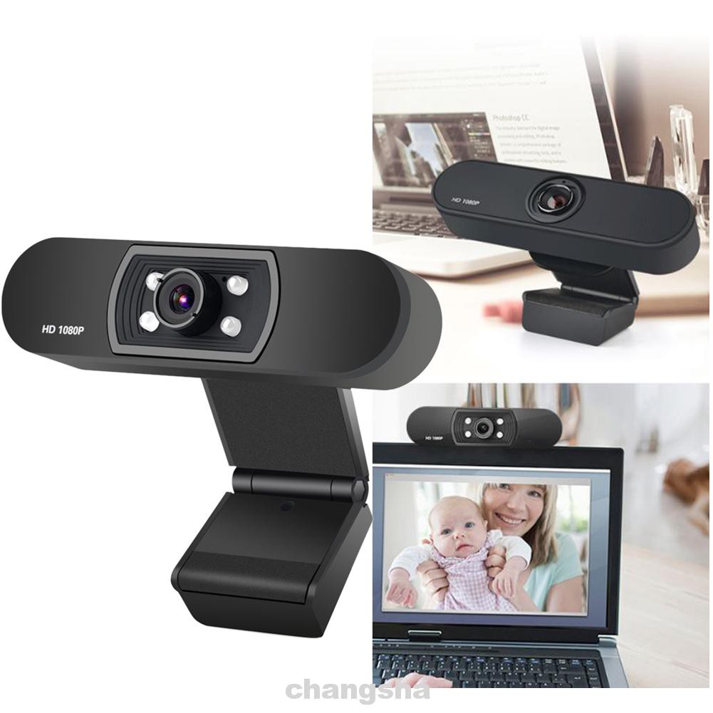 Webcam Máy Tính Có 4 Đèn Led Chuyên Nghiệp Chất Lượng Cao