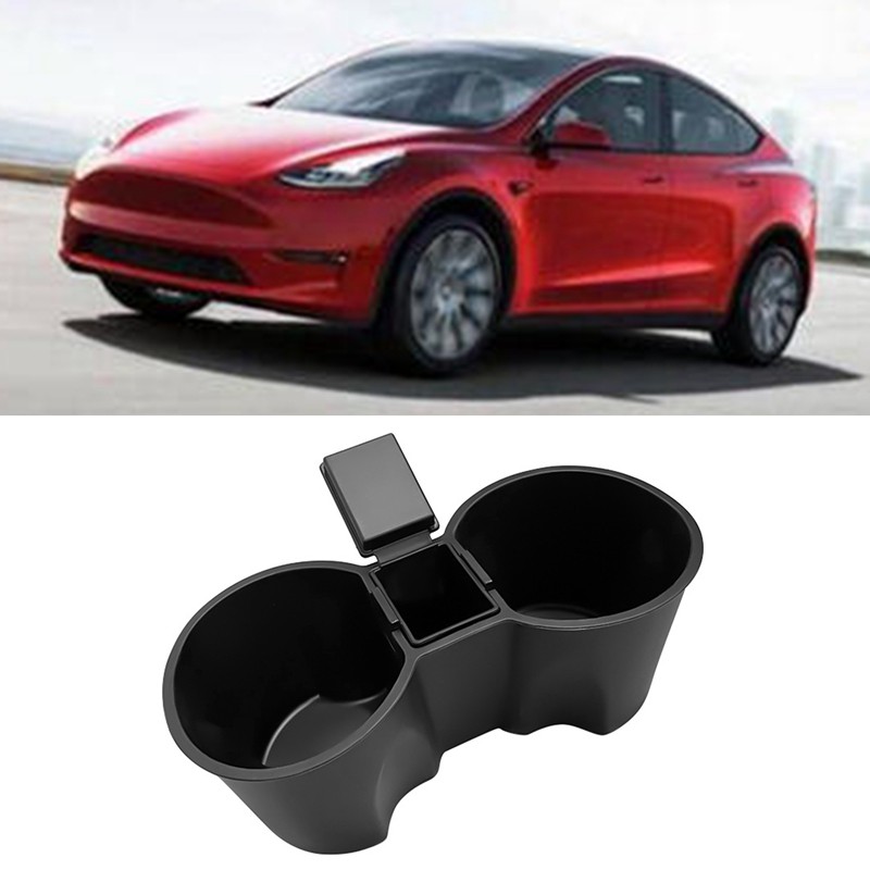 Khay Đựng Cốc Nước Gắn Trung Tâm Xe Hơi Tesla El 3 El Y 2021