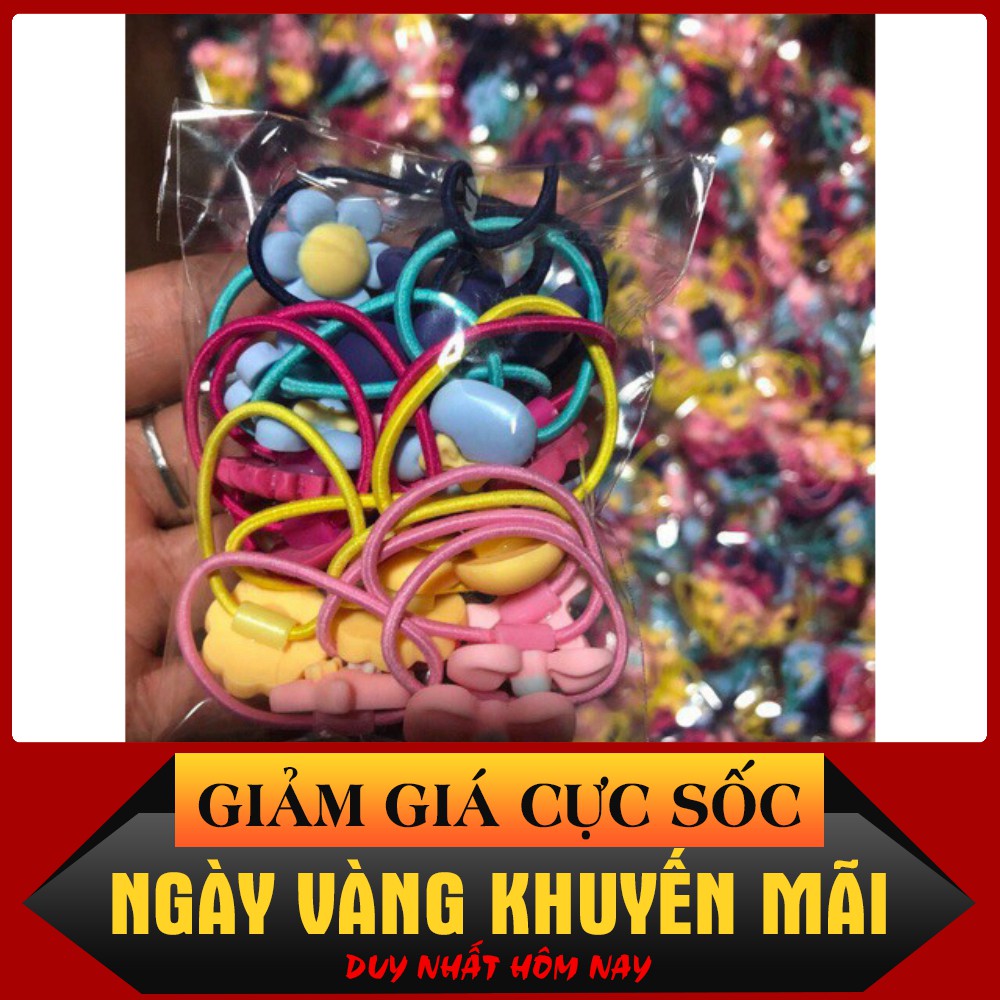 Gói 20 dây buộc tóc đáng yêu cho bé