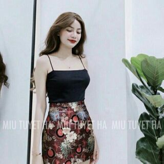 Áo thun croptop 2 dây