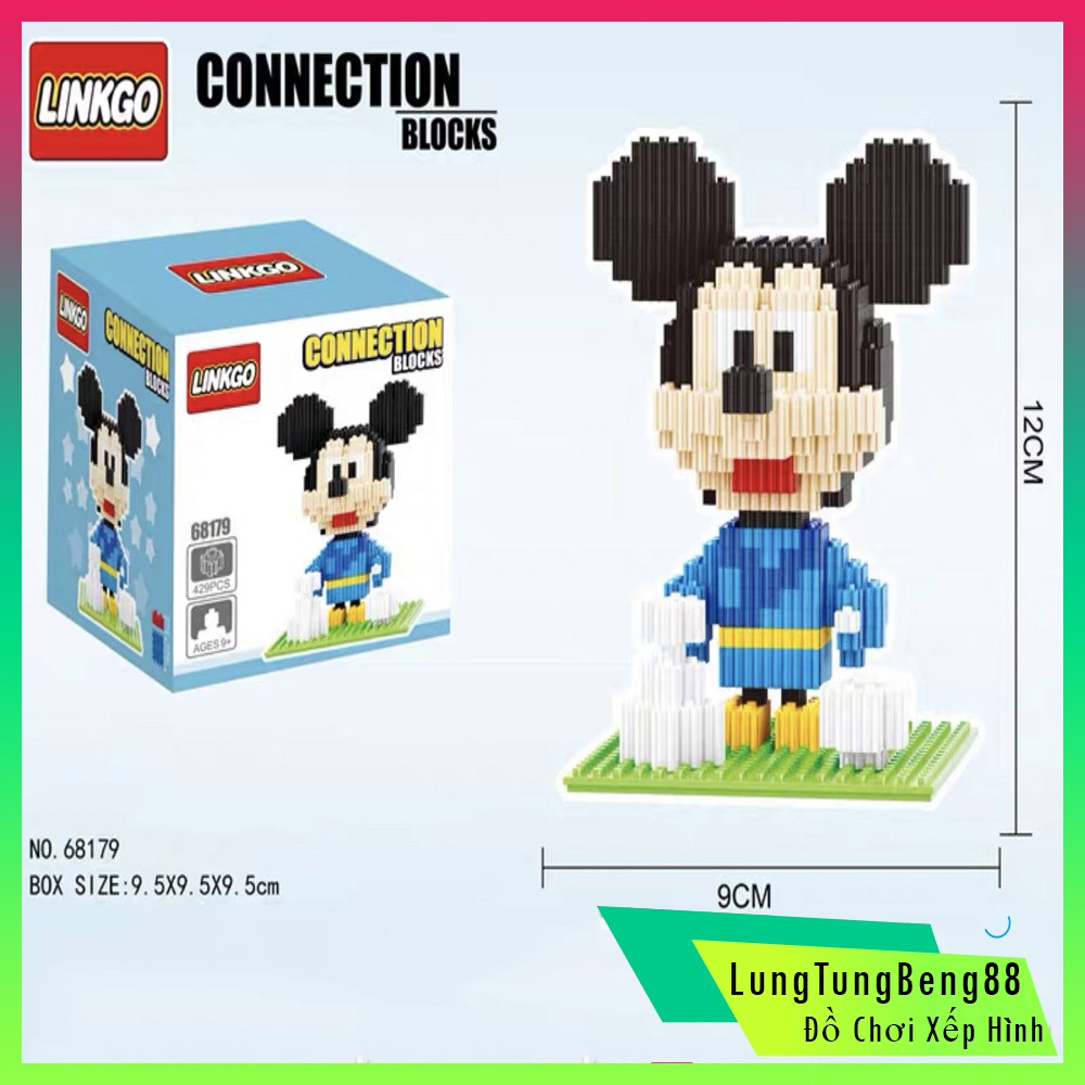 Xếp Hình lego lắp ráp,Mickey Siêu Dễ Thương