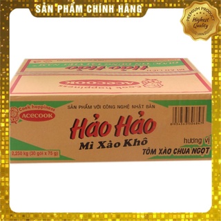 Thùng 30 gói mì xào hảo hảo tôm xào chua ngọt